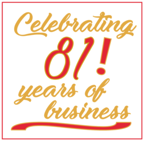 Celebrating 81 years of business