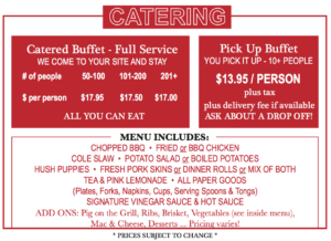 pricing bbq catering